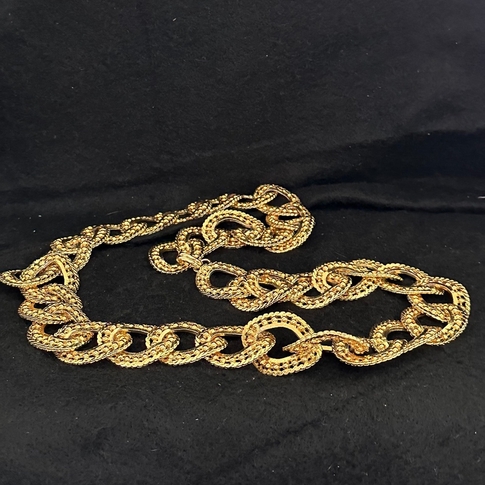Gold tone Decorative Chain Link Belt